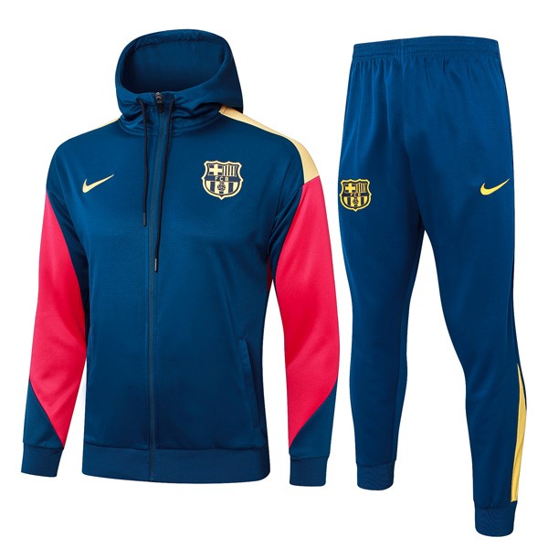 Chandal Con Capucha Barcelona 2024-25 Azul 5